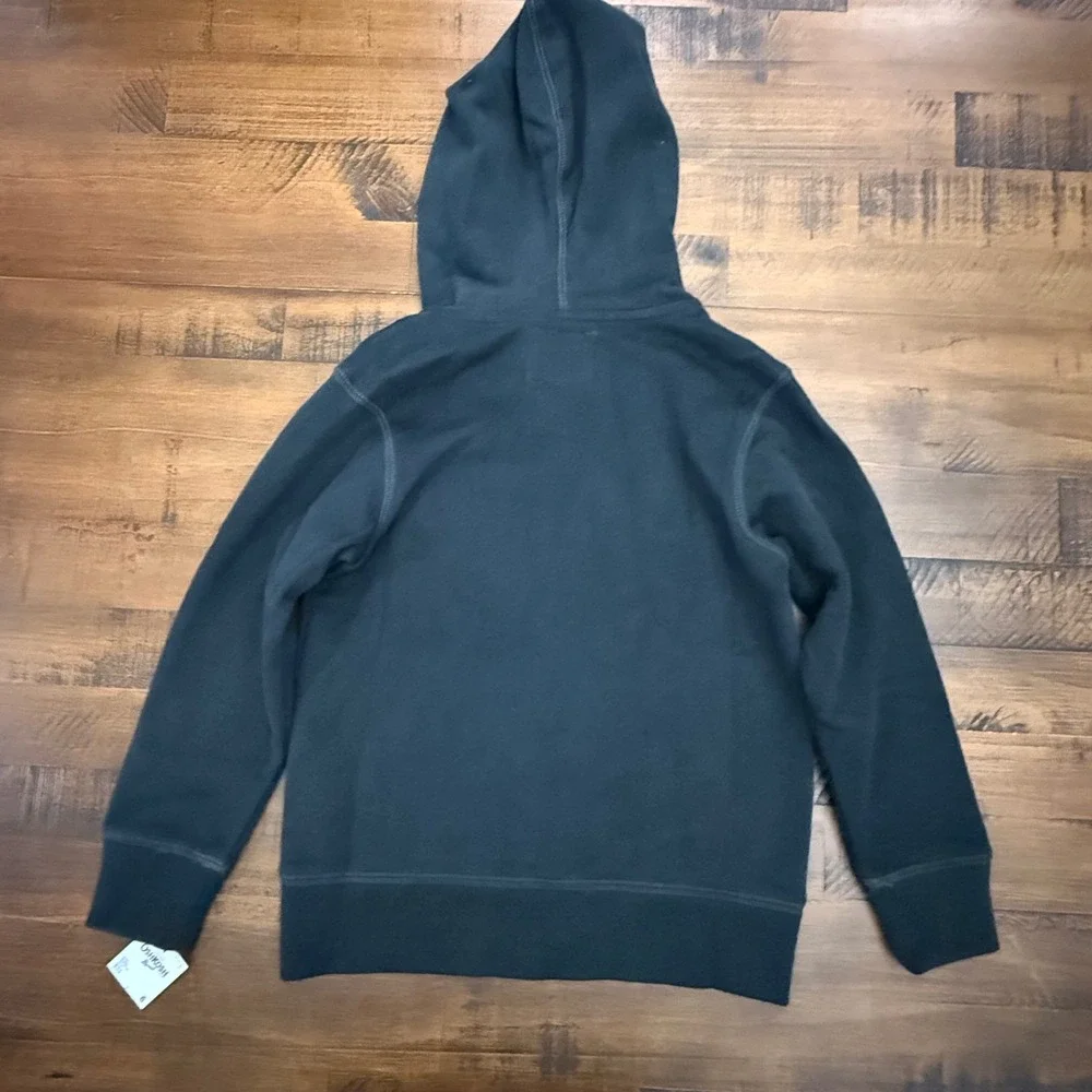 OshKosh B'Gosh Boys Black Full Zip‎ Hoodie Sweatshirt with Oshkosh Logo size 6
